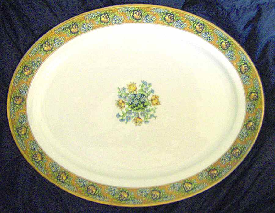 BWD485 14" Oval Serving Platter by Bawo & Dotter-1