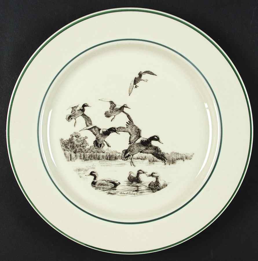 Waterfowl Dinner Plate by Richard E Bishop,Ltd-1