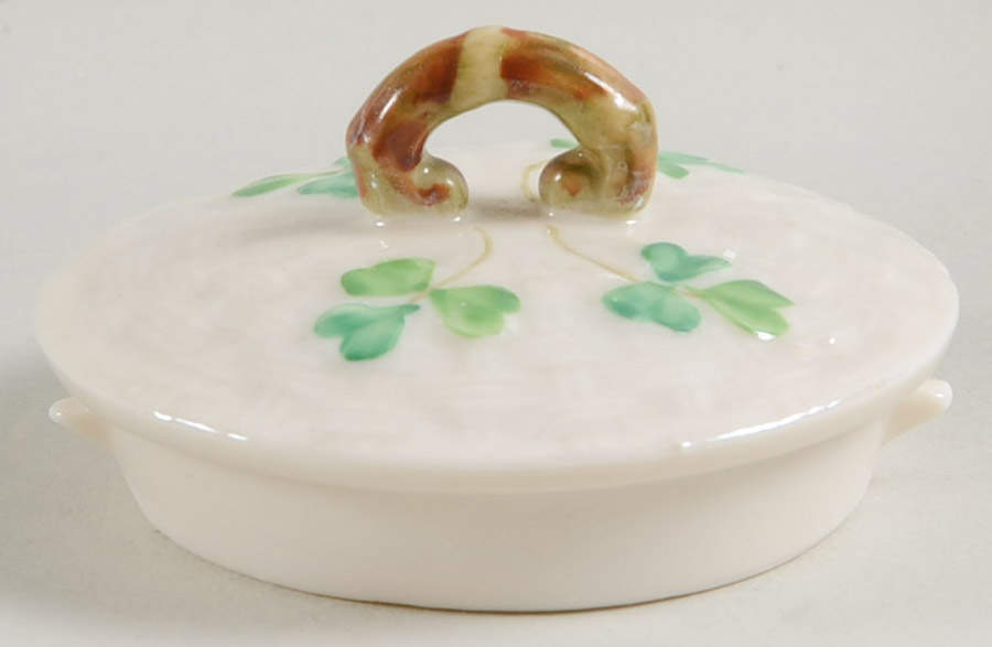 Shamrock (Older Black Backstamps) Lid for Small Teapot by Belleek Pottery (Ireland)-1