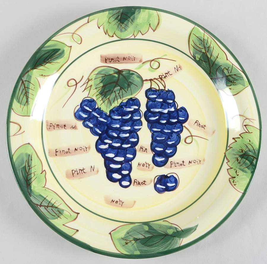 Grape Writing Collection Dinner Plate by Baum Brothers-1