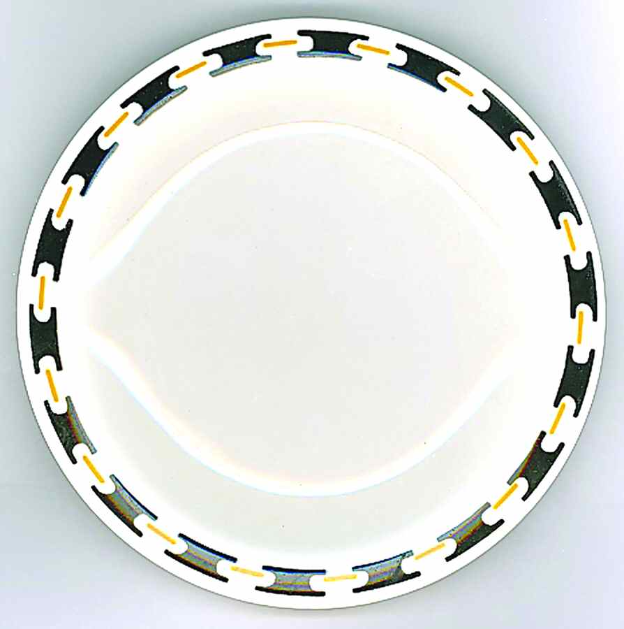 BUF112 Rim Fruit/Dessert (Sauce) Bowl by Buffalo Pottery-1