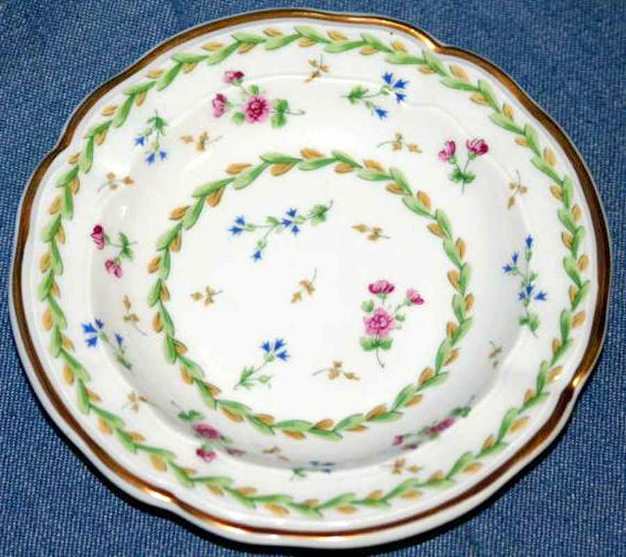 Artois Vert (Cluny) Rim Fruit/Dessert (Sauce) Bowl by Bernardaud-1