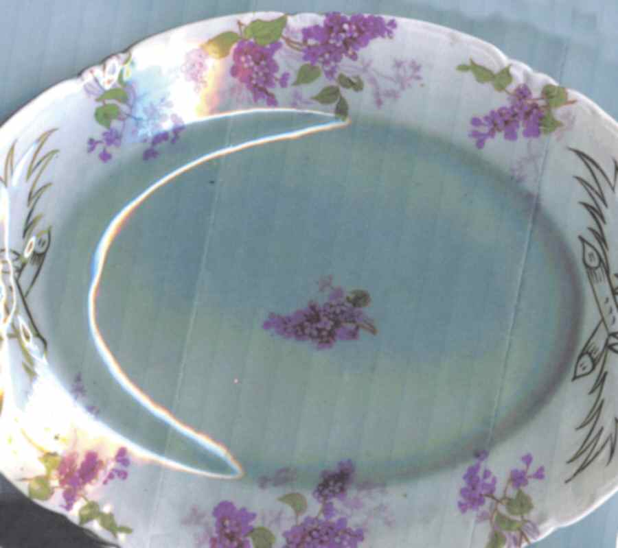 BOO45 12" Oval Serving Platter by Booths-1