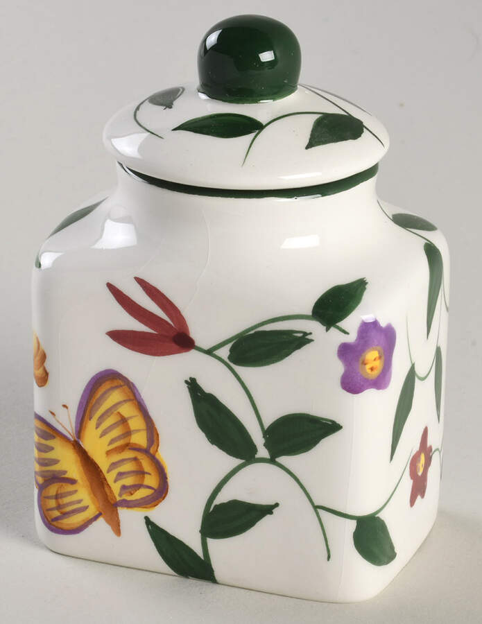 Butterfly Garden Collection Spice Jar Set Individual Jar & Lid by Baum Brothers-1