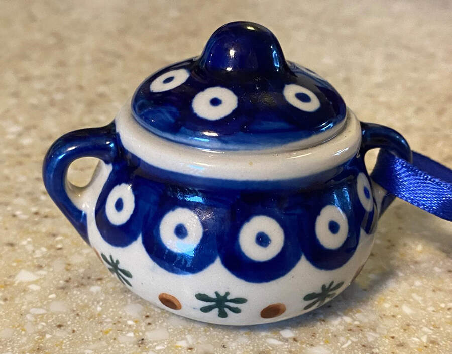 Nature Sugar Bowl Ornament by BOLESLAWIEC-1