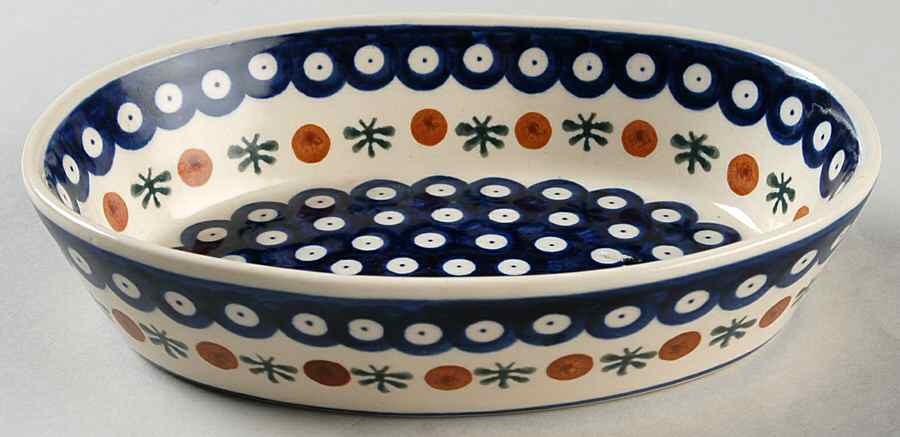 Nature 8" Oval Baker by BOLESLAWIEC-1