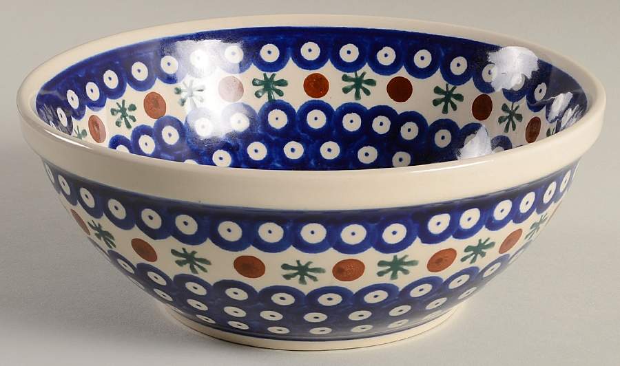 Nature 8" Round Serving Bowl by BOLESLAWIEC-1
