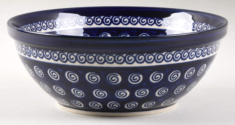 A174 8" Round Serving Bowl by BOLESLAWIEC-1