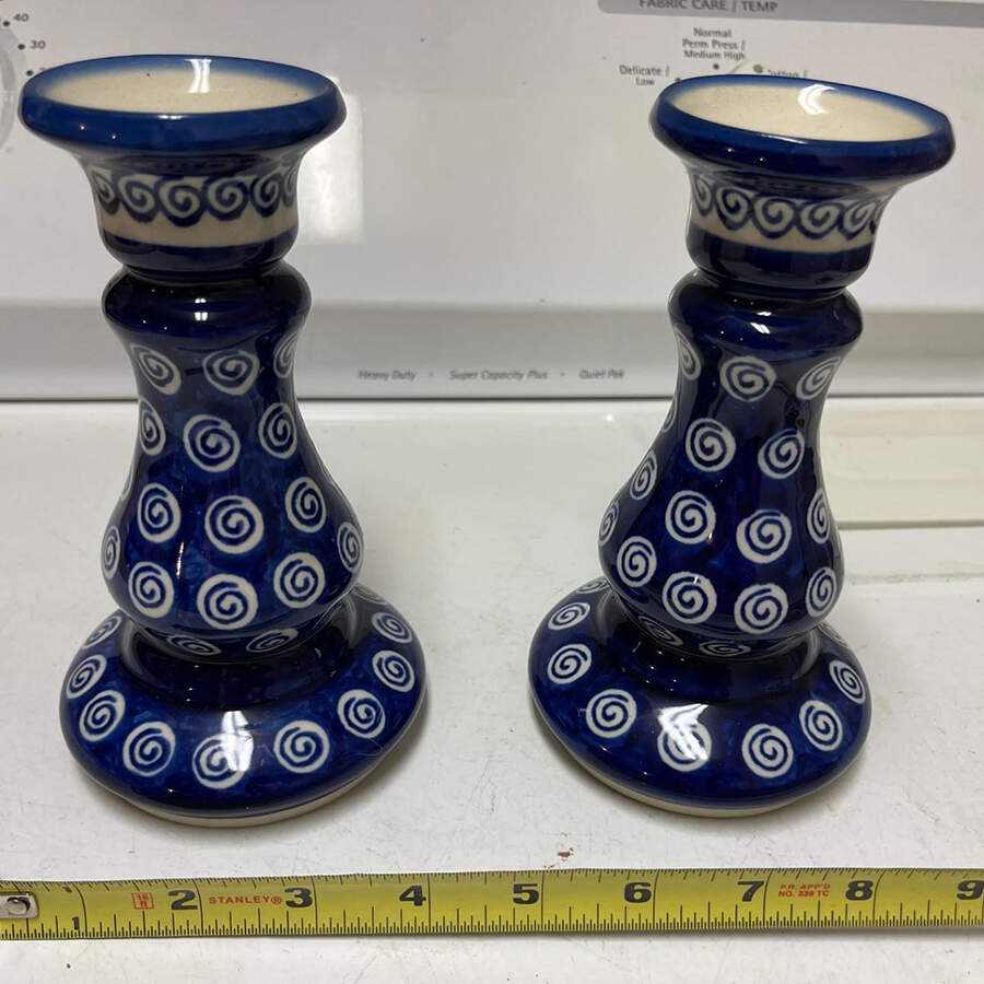A174 Single Light Candlestick by BOLESLAWIEC-1