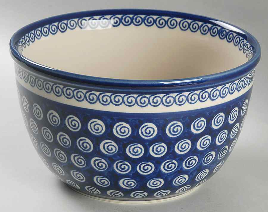 A174 8" Mixing Bowl by BOLESLAWIEC-1