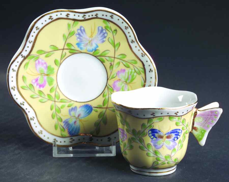 BAU39 Footed Demitasse Cup & Saucer Set by Baum Brothers-1