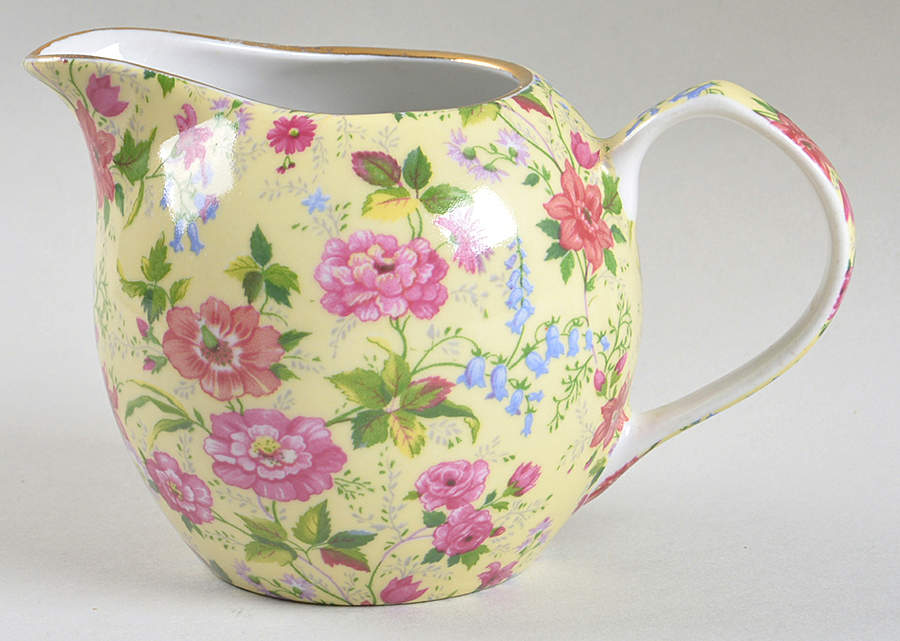 Charlotte Chintz (Scalloped) Creamer by Baum Brothers-1