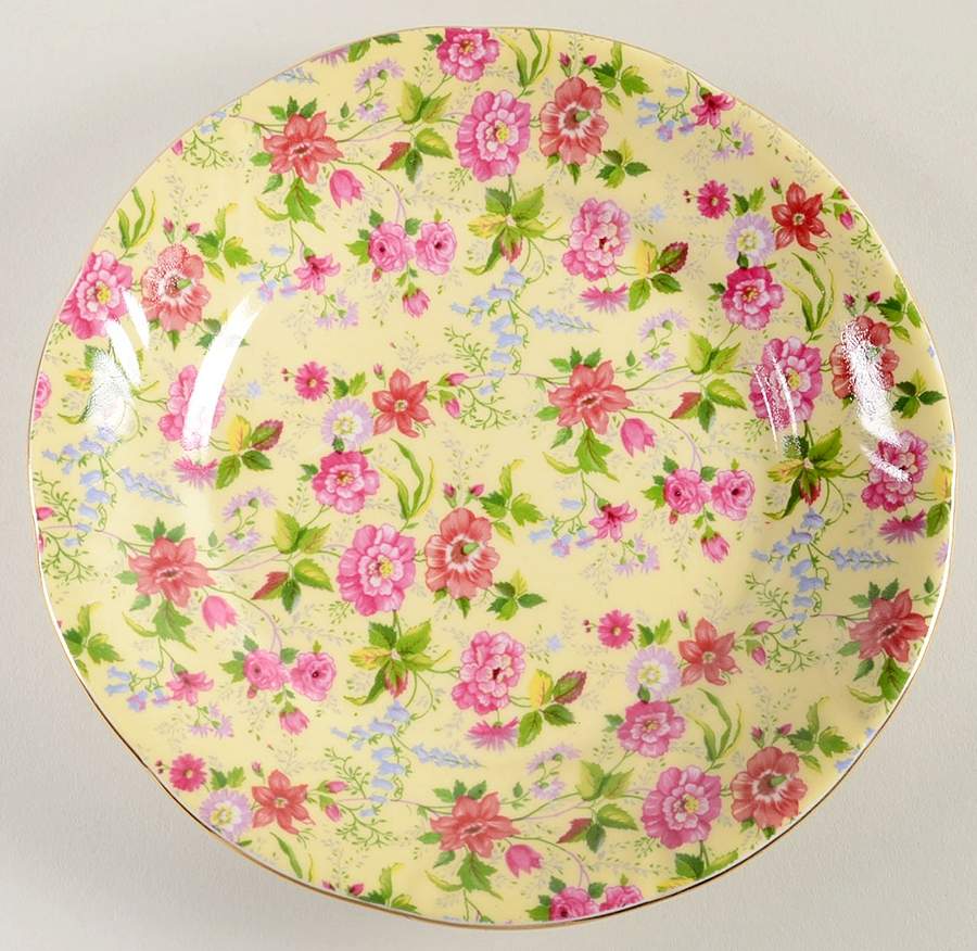 Charlotte Chintz (Scalloped) Salad Plate by Baum Brothers-1