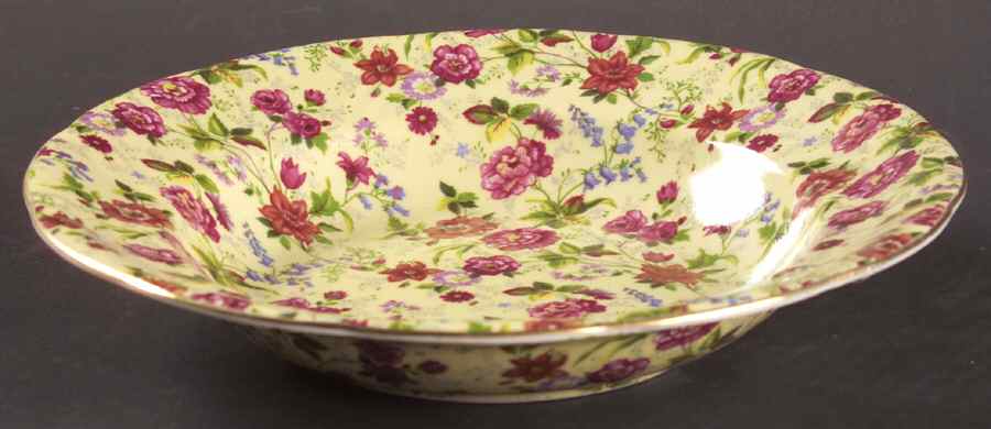 Charlotte Chintz (Scalloped) Rim Soup Bowl by Baum Brothers-1