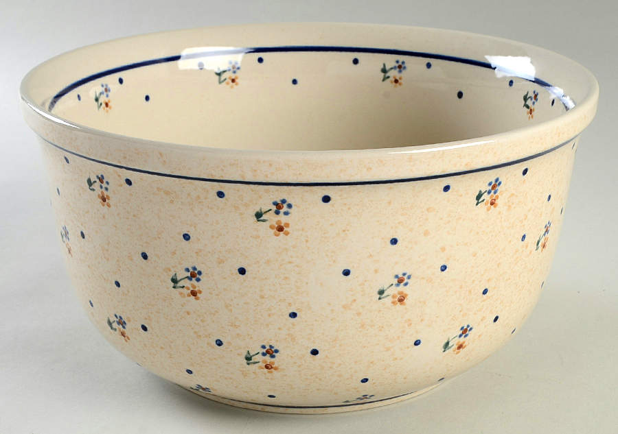 Country Meadow 10" Large Salad Serving Bowl by BOLESLAWIEC-1