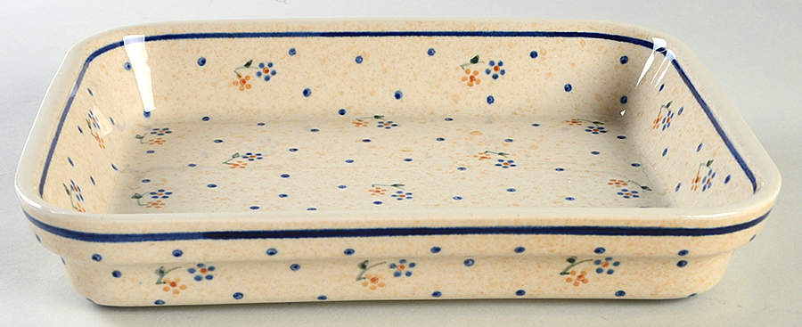 Country Meadow 10" Rectangular Baker by BOLESLAWIEC-1