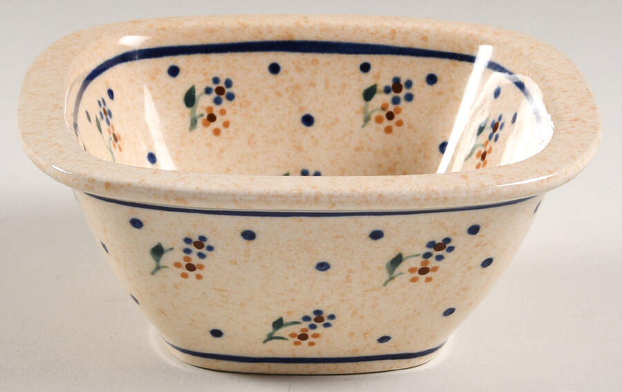 Country Meadow 5" Square All Purpose Bowl by BOLESLAWIEC-1