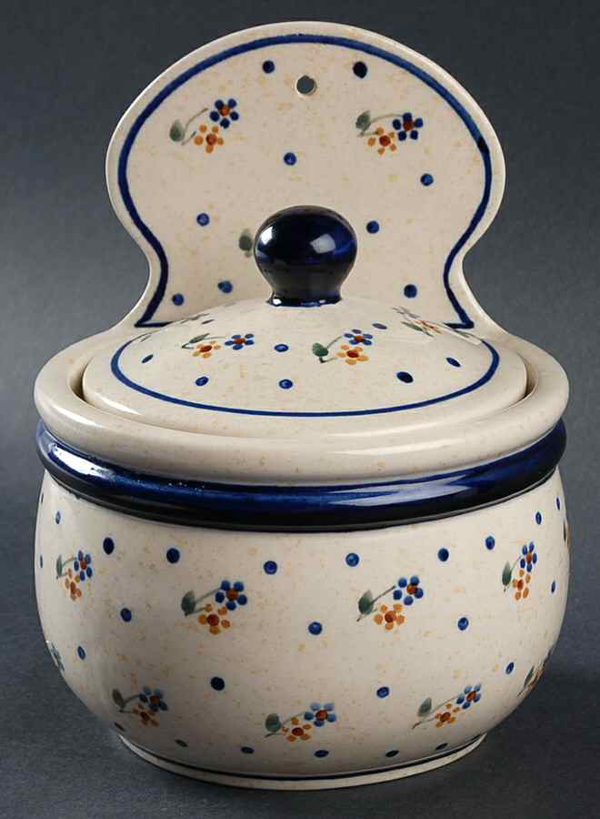 Country Meadow Salt Box & Lid by BOLESLAWIEC-1