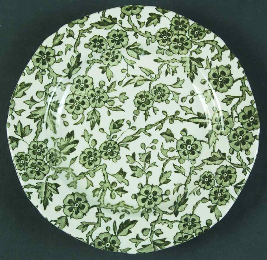 Arden Green Bread & Butter Plate by Burgess & Leigh-1