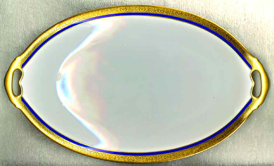 BOJ74 12" Oval Serving Platter by Jean Boyer (Limoges)-1