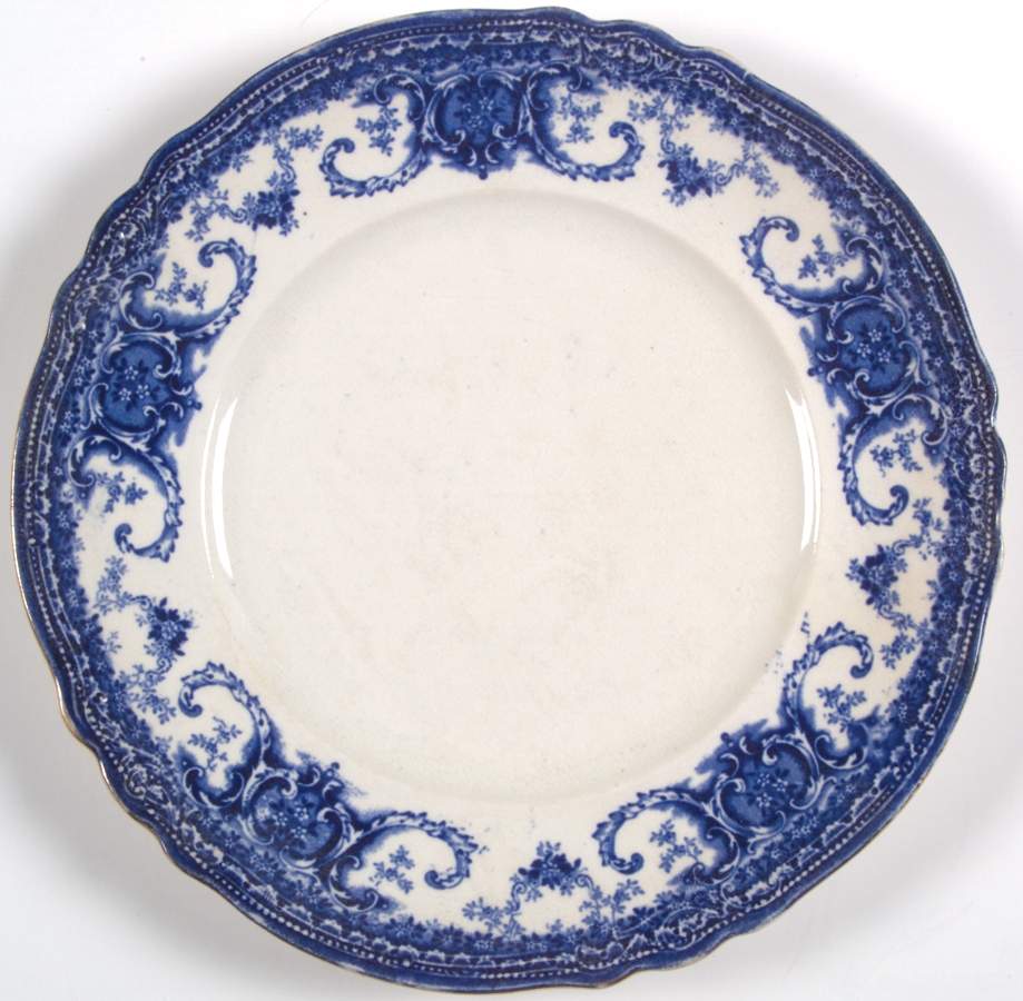 Bonrea-Blue Luncheon Plate by Buffalo Pottery-1