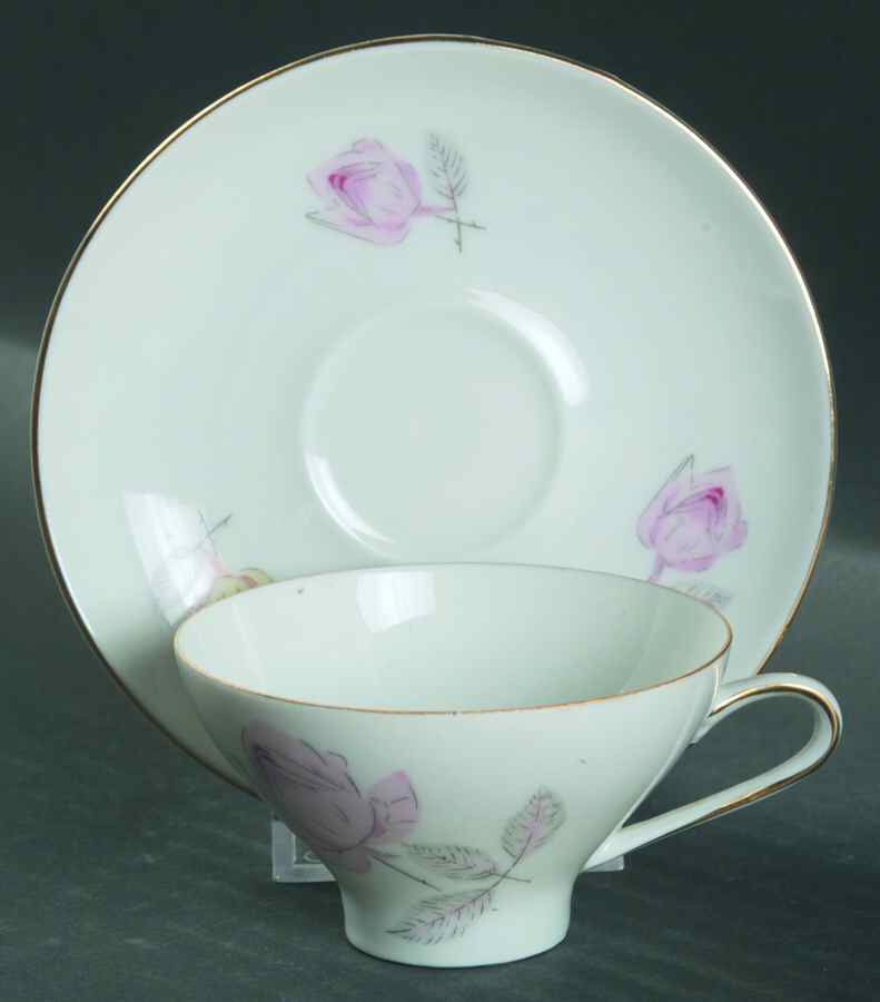 BTH169 Footed Demitasse Cup & Saucer Set by Bareuther & Co-1