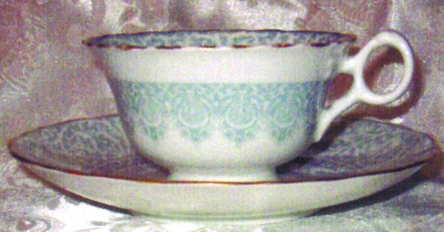 BWM14 Footed Cup & Saucer Set by Brown, Westhead & Moore-1
