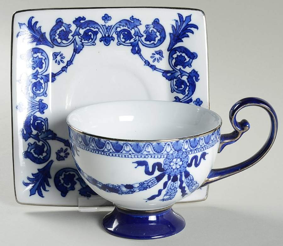 Asian Garden Footed Cup & Saucer Set by Bombay-1