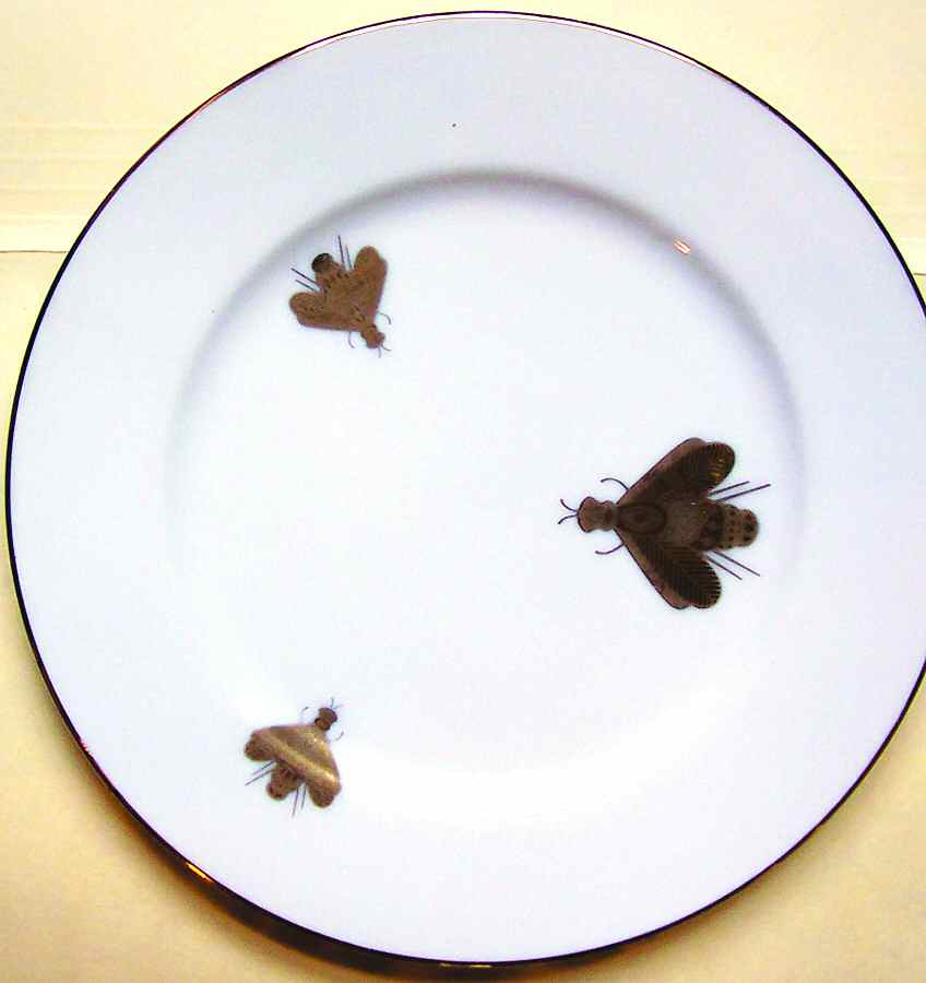 Napoleonic Bee Dessert/Pie Plate by Georges Briard-1