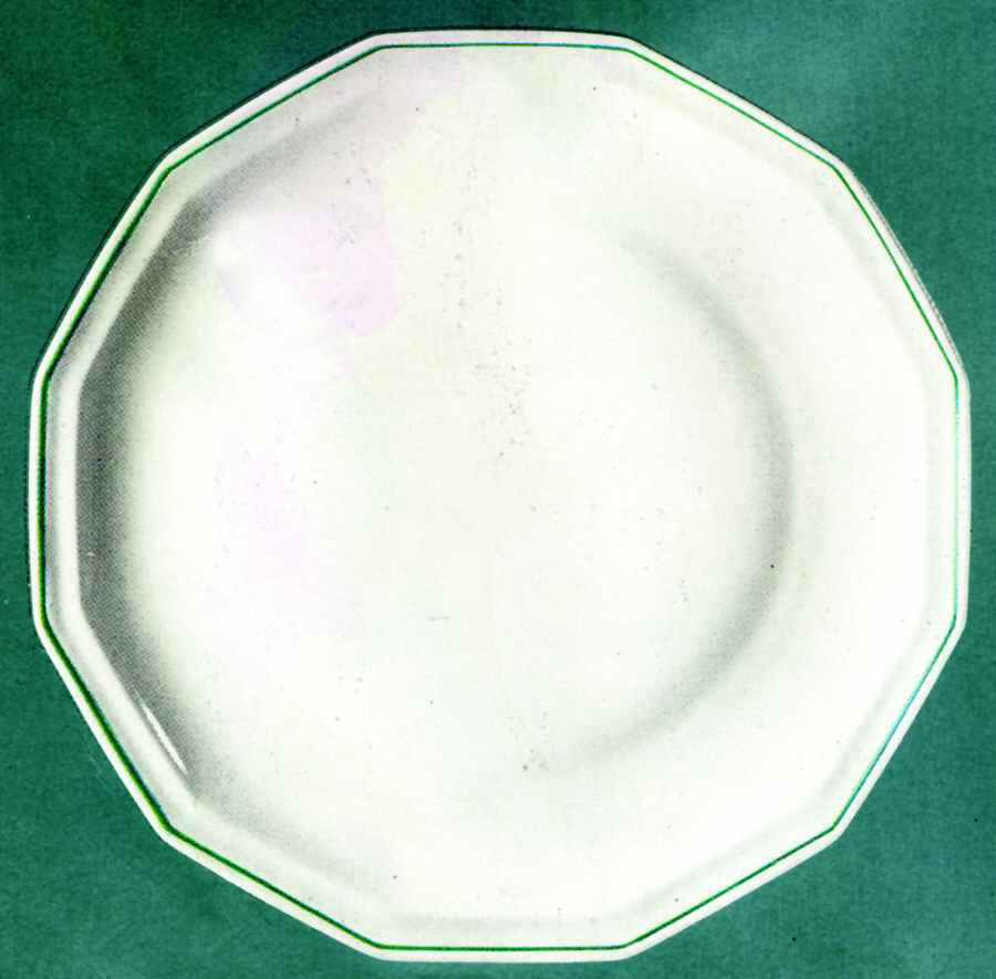 Orphee Green Dinner Plate by Bernardaud-1