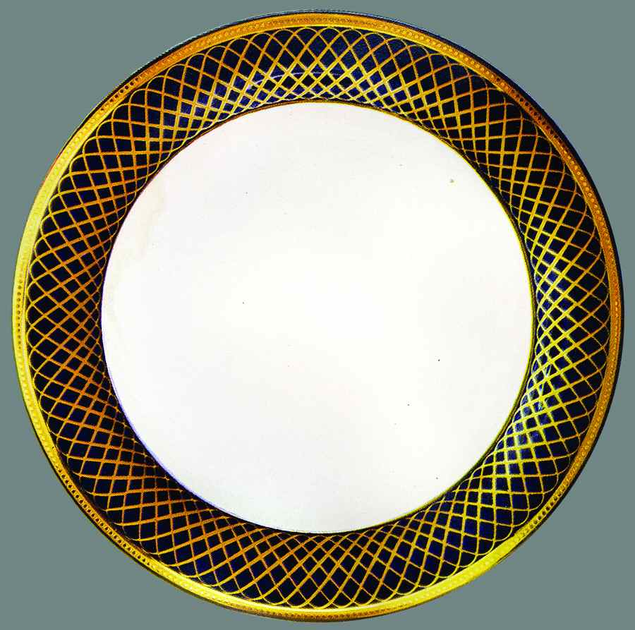 Mont Thabor-Blue Dinner Plate by Bernardaud-1