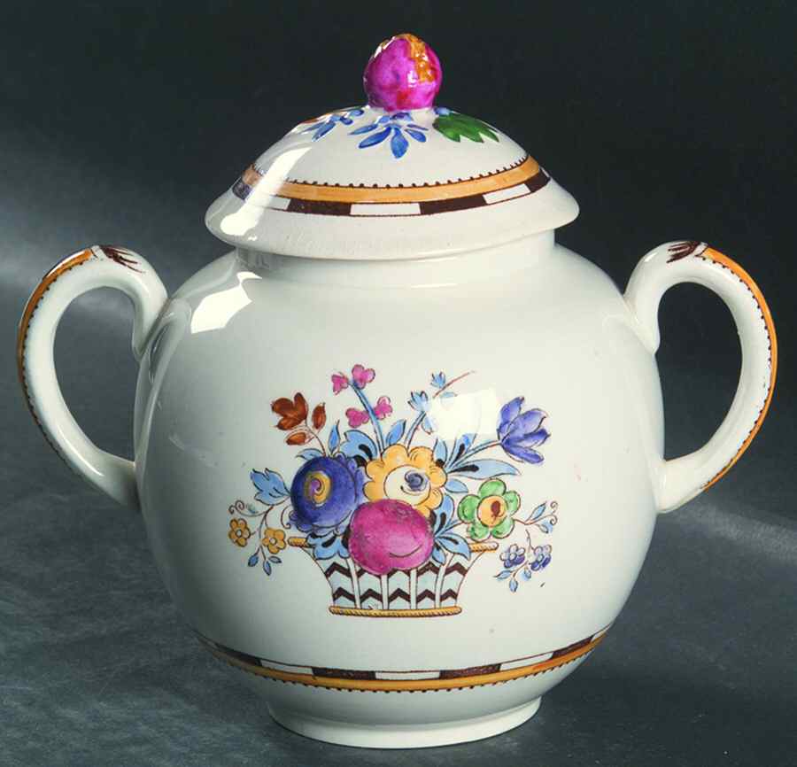 Sylvan Sugar Bowl & Lid by Booths-1