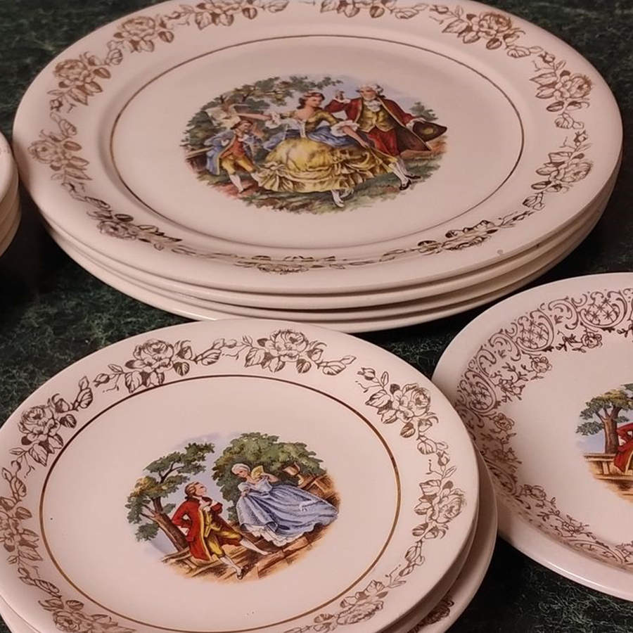 Menuet Dinner Plate by British Empire Ware-1