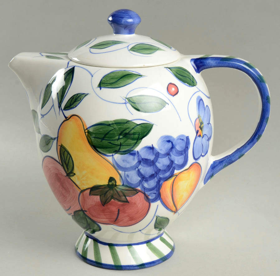 Rooster & Fruit Pitcher & Lid by Baum Brothers-1
