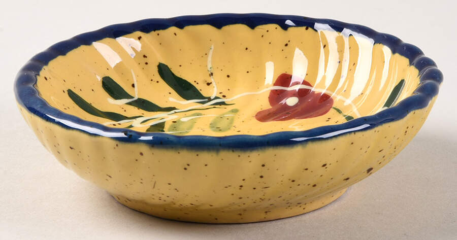 Blue Floral Collection Individual Dip Dish by Baum Brothers-1