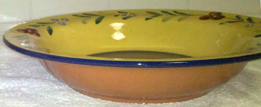 Blue Floral Collection Large Rim Soup Bowl by Baum Brothers-1