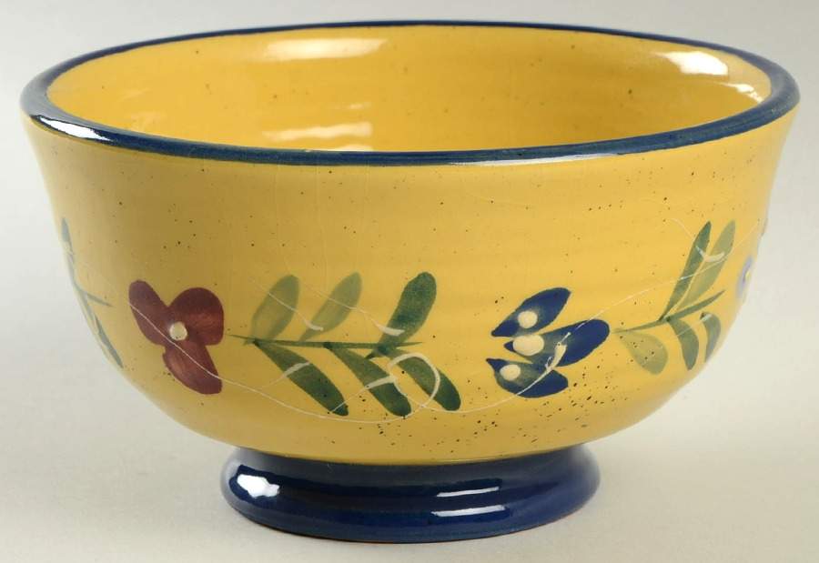 Blue Floral Collection Soup/Cereal Bowl by Baum Brothers-1
