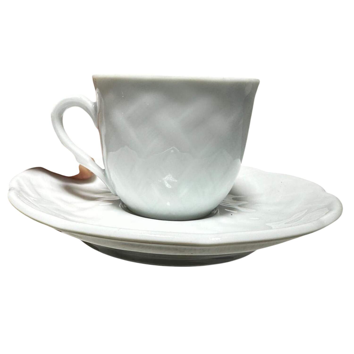 Osier (Restaurant) Flat Cup & Saucer Set by Bernardaud-1