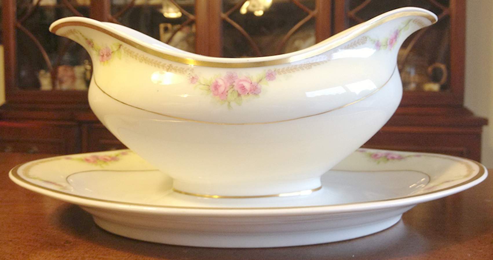 BWD515 Gravy Boat with Attached Underplate by Bawo & Dotter-1