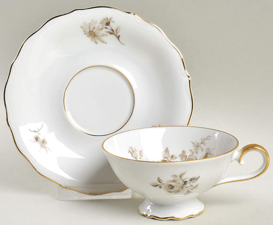 BAV262 Footed Cup & Saucer Set by Bavaria-1