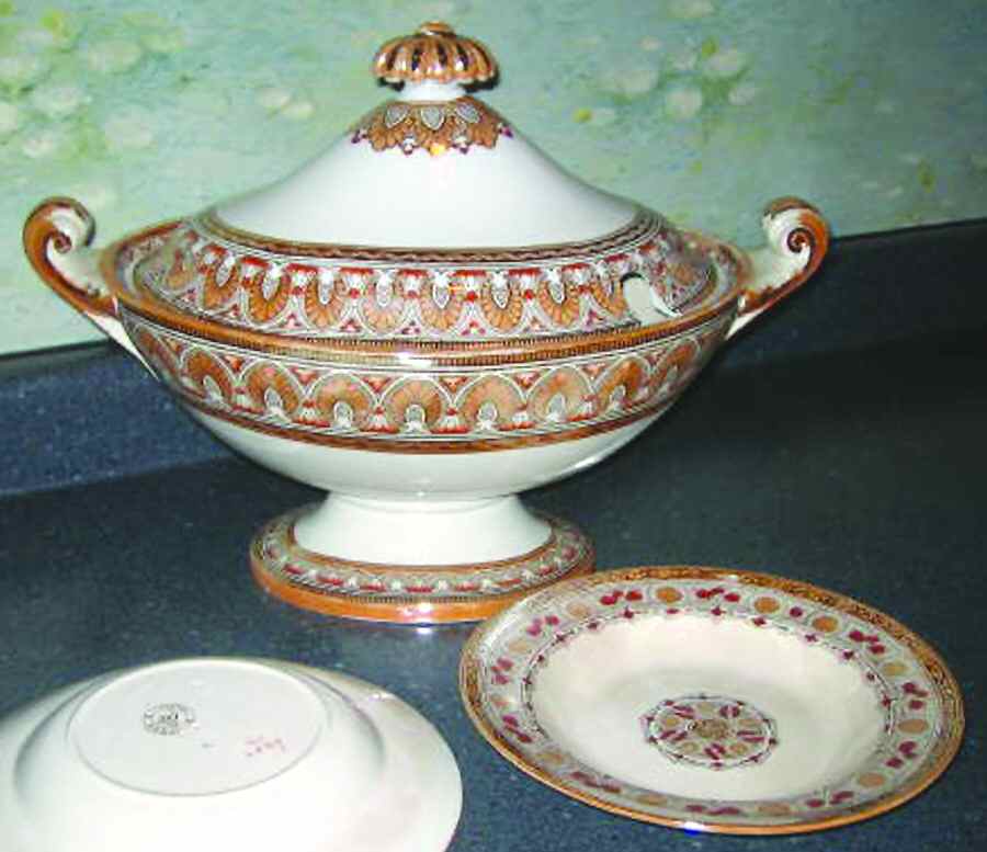 Clovis Tureen &  Lid by Bates Walker-1