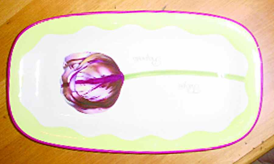 Tulips 14" Oval Serving Platter by Bernarda-1