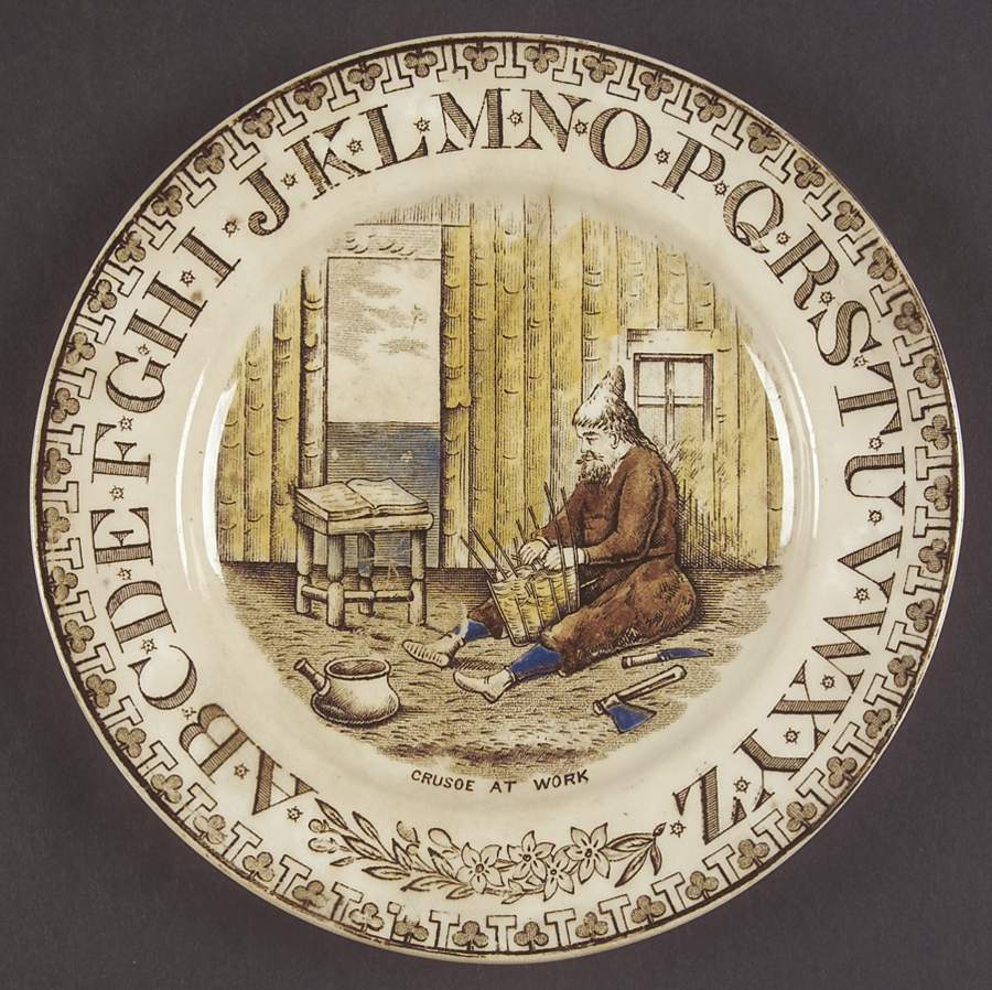 ROBINSON CRUSOE Salad Plate by Brownhills-1