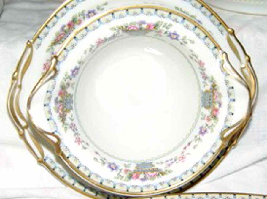 Fleurette 9" Round Vegetable Bowl by Bernardaud-1
