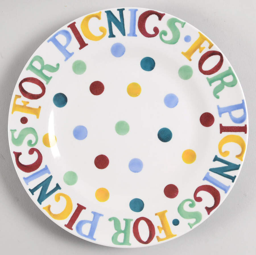 Polka Dot Melamine Dinner Plate by Emma Bridgewater-1