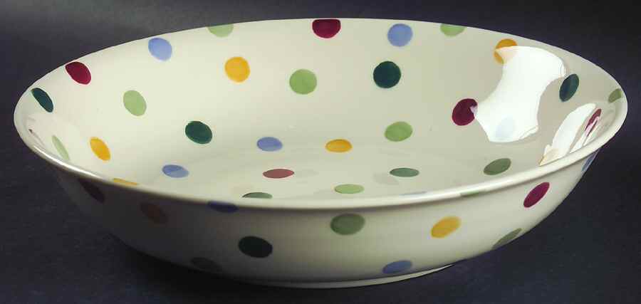Polka Dot 11" Round Vegetable Bowl by Emma Bridgewater-1