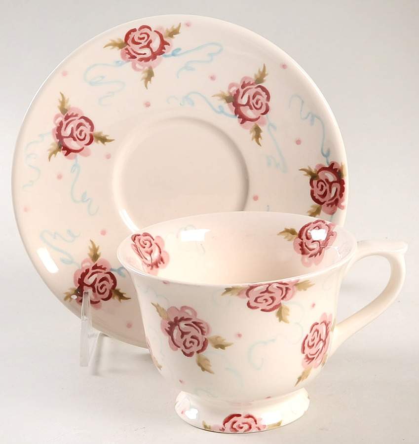 Rose Footed Cup & Saucer Set by Emma Bridgewater-1