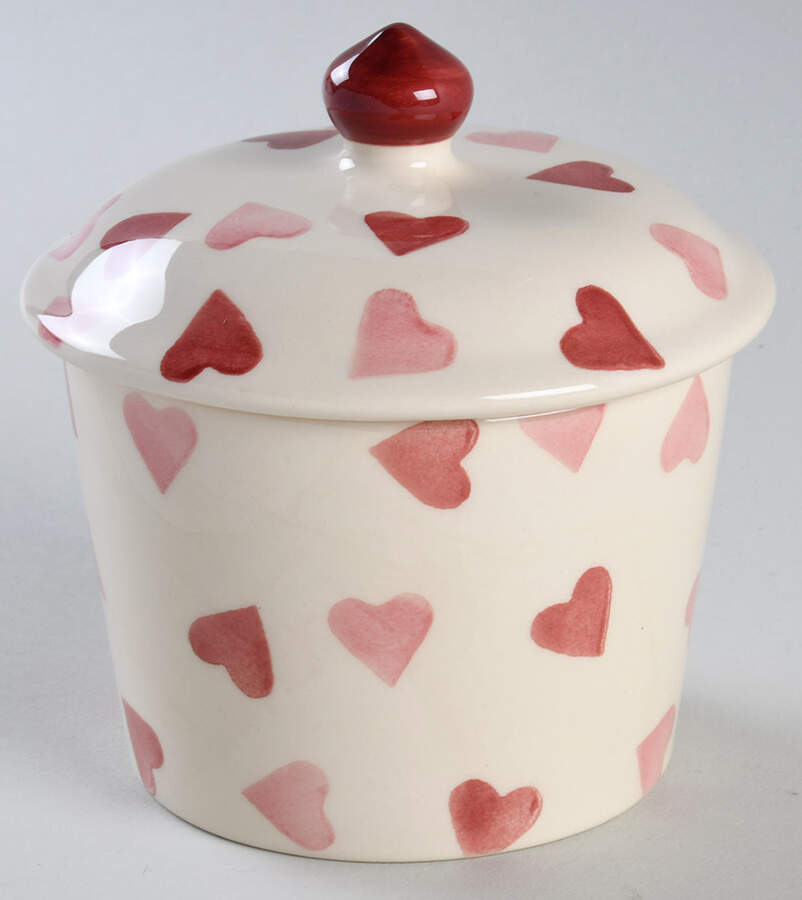 Pink Hearts Sugar Bowl & Lid by Emma Bridgewater-1