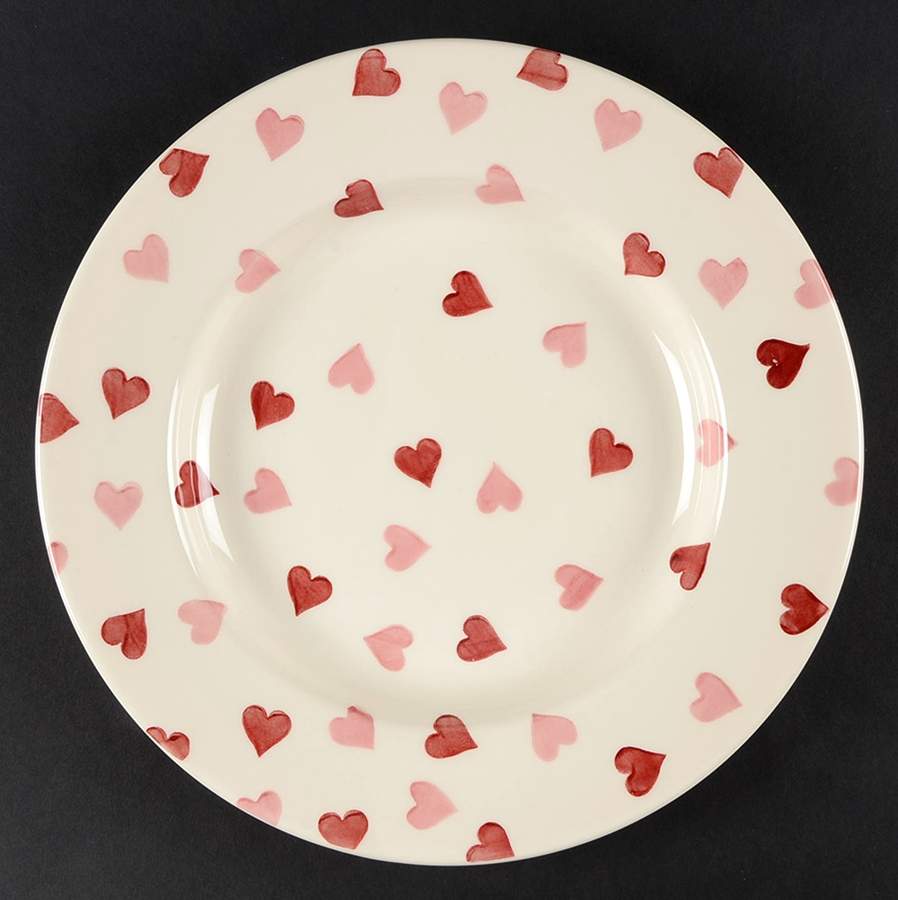 Pink Hearts Dinner Plate by Emma Bridgewater-1