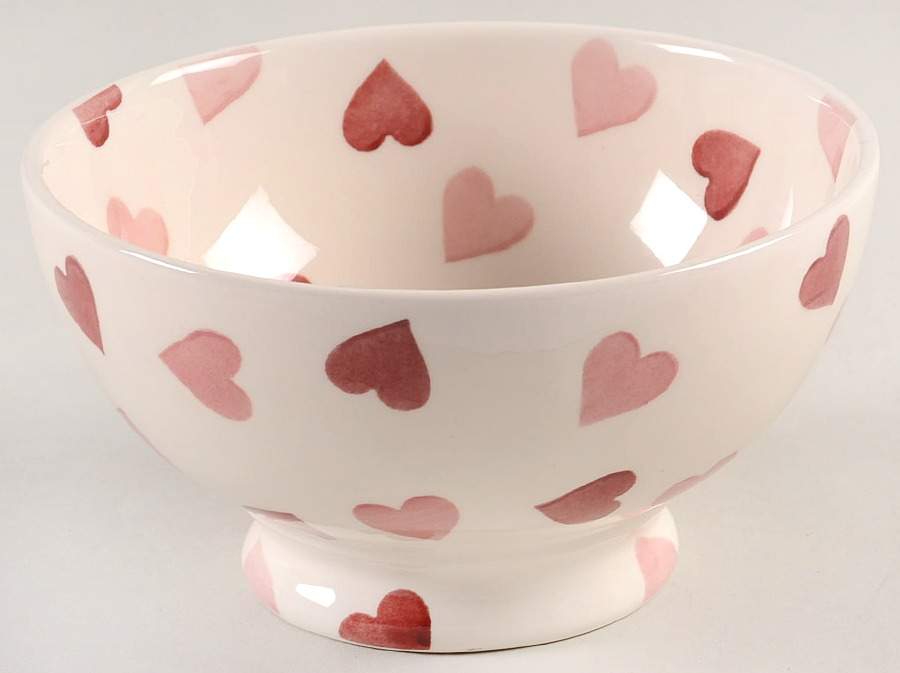Pink Hearts Medium French Bowl by Emma Bridgewater-1